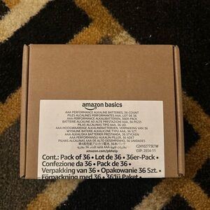 Amazon Basics AAA Batteries 36-Pack